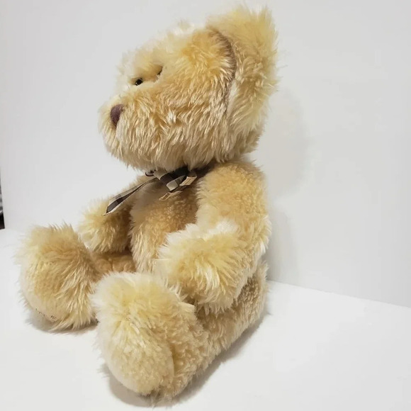 Russ Berrie Kipling Stuffed Plush Teddy  bear,Light brown/Tan. - Picture 3 of 6